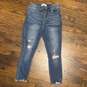Abercrombie & Fitch High Rise Dark Blue Jeans